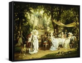 The Garden Party-Karl Schweninger II-Framed Stretched Canvas