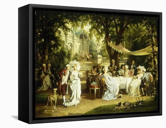 The Garden Party-Karl Schweninger II-Framed Stretched Canvas