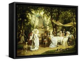 The Garden Party-Karl Schweninger II-Framed Stretched Canvas