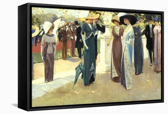 The Garden Party-Ludwik Strimpl-Framed Stretched Canvas