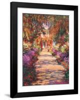 The Garden Path-Claude Monet-Framed Art Print