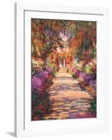 The Garden Path-Claude Monet-Framed Art Print