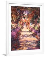 The Garden Path-Claude Monet-Framed Art Print