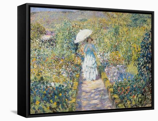 The Garden Path-Frederick Karl Frieseke-Framed Stretched Canvas