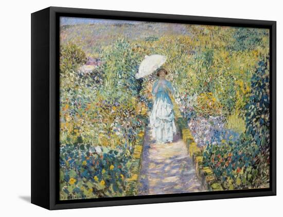 The Garden Path-Frederick Karl Frieseke-Framed Stretched Canvas