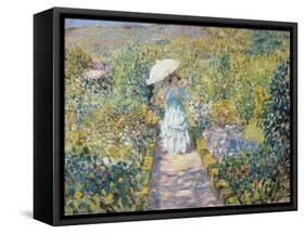 The Garden Path-Frederick Karl Frieseke-Framed Stretched Canvas