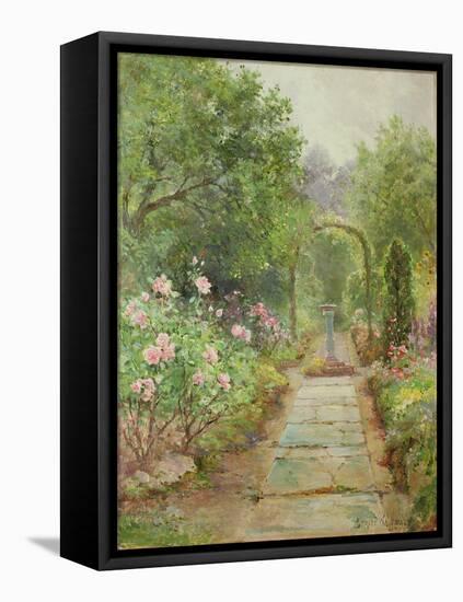 The Garden Path-Ernest Walbourn-Framed Stretched Canvas