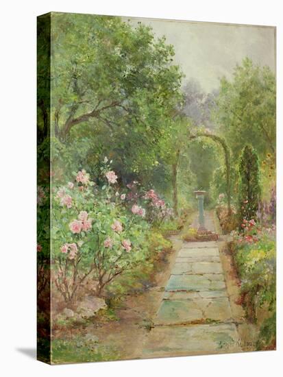 The Garden Path-Ernest Walbourn-Stretched Canvas