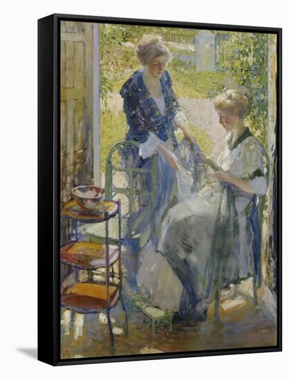 The Garden Room, Giverny-Richard E. Miller-Framed Stretched Canvas