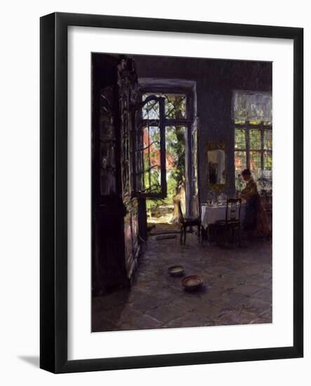 The Garden Room-Gotthardt Johann Kuehl-Framed Giclee Print