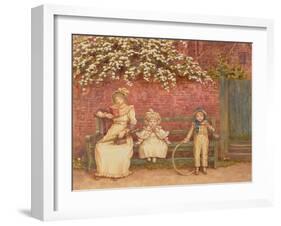 The Garden Seat-Kate Greenaway-Framed Giclee Print