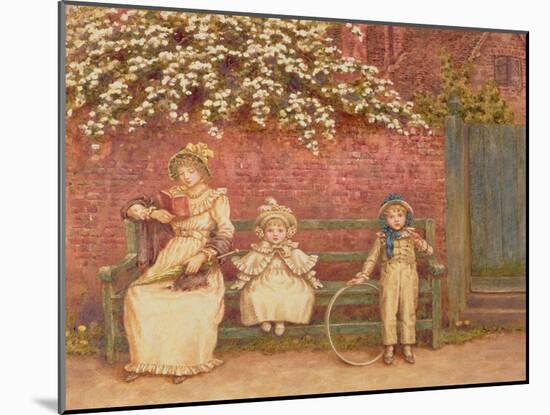 The Garden Seat-Kate Greenaway-Mounted Giclee Print