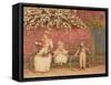 The Garden Seat-Kate Greenaway-Framed Stretched Canvas