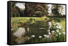 The Garden, Sutton Place, Surrey, England-Ernest Spence-Framed Stretched Canvas