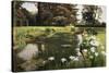 The Garden, Sutton Place, Surrey, England-Ernest Spence-Stretched Canvas