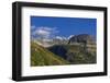 The Garden Wall and Haystack Butte with seasons first snow in Glacier National Park, Montana, USA-Chuck Haney-Framed Photographic Print