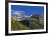 The Garden Wall and Haystack Butte with seasons first snow in Glacier National Park, Montana, USA-Chuck Haney-Framed Photographic Print