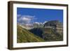 The Garden Wall and Haystack Butte with seasons first snow in Glacier National Park, Montana, USA-Chuck Haney-Framed Photographic Print