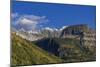 The Garden Wall and Haystack Butte with seasons first snow in Glacier National Park, Montana, USA-Chuck Haney-Mounted Photographic Print