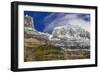 The Garden Wall with seasons first snow in Glacier National Park, Montana, USA-Chuck Haney-Framed Photographic Print