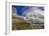 The Garden Wall with seasons first snow in Glacier National Park, Montana, USA-Chuck Haney-Framed Photographic Print