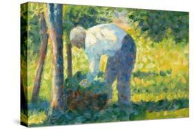 The Gardener, 1882-83-Georges Pierre Seurat-Stretched Canvas