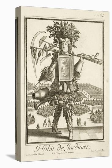 The Gardener's Costume, Illustration from the 'Dictionnaire des Sciences' by Denis Diderot-null-Stretched Canvas