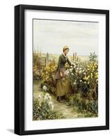 The Gardener's Daughter-Daniel Ridgway Knight-Framed Giclee Print