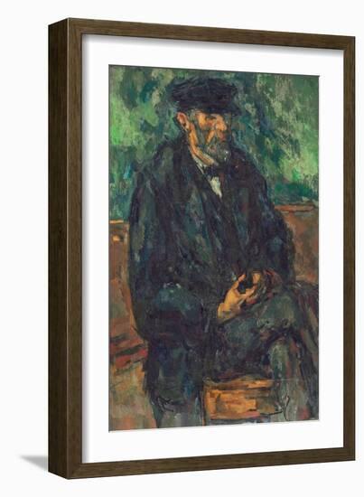The Gardener Vallier, circa 1905-Paul Cézanne-Framed Giclee Print