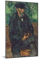The Gardener Vallier, circa 1905-Paul Cézanne-Mounted Giclee Print