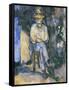 The Gardener Vallier-Paul Cézanne-Framed Stretched Canvas