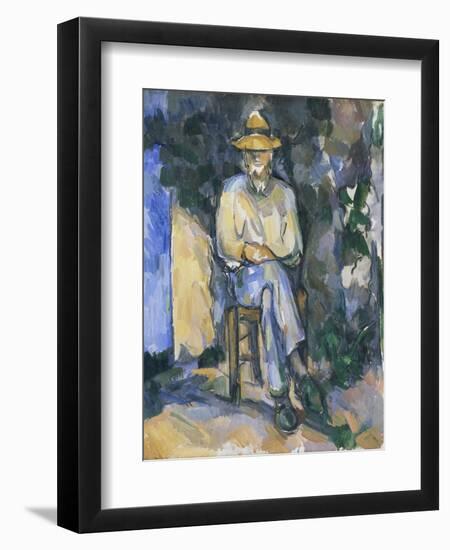 The Gardener Vallier-Paul Cézanne-Framed Premium Giclee Print