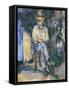 The Gardener Vallier-Paul Cézanne-Framed Stretched Canvas