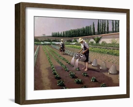 The Gardeners-Gustave Caillebotte-Framed Giclee Print