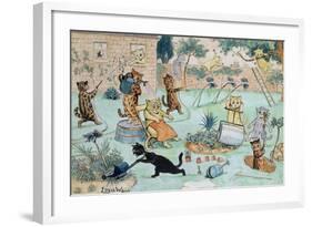 The Gardeners-Louis Wain-Framed Giclee Print