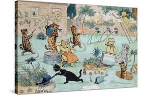 The Gardeners-Louis Wain-Stretched Canvas