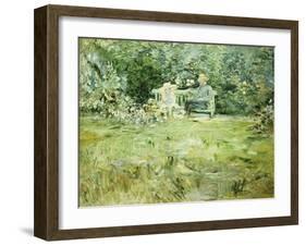 The Gardening Lesson, 1886-Berthe Morisot-Framed Giclee Print