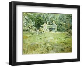 The Gardening Lesson, 1886-Berthe Morisot-Framed Premium Giclee Print