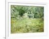 The Gardening Lesson, 1886-Berthe Morisot-Framed Giclee Print