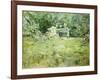 The Gardening Lesson, 1886-Berthe Morisot-Framed Giclee Print