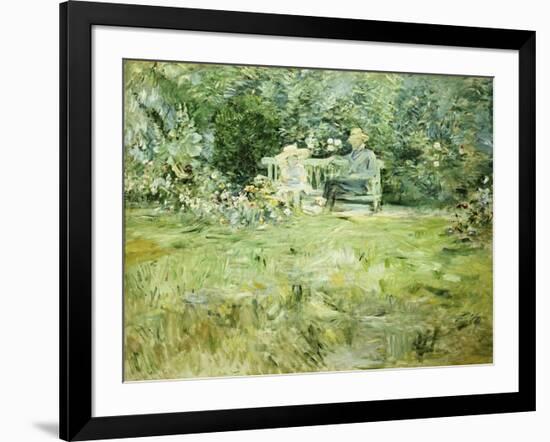 The Gardening Lesson, 1886-Berthe Morisot-Framed Giclee Print