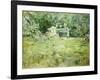 The Gardening Lesson, 1886-Berthe Morisot-Framed Giclee Print