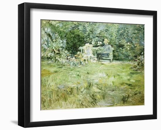 The Gardening Lesson, 1886-Camille Pissarro-Framed Giclee Print