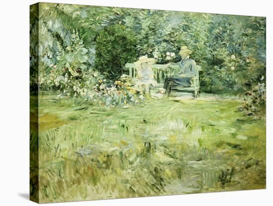 The Gardening Lesson, 1886-Berthe Morisot-Stretched Canvas