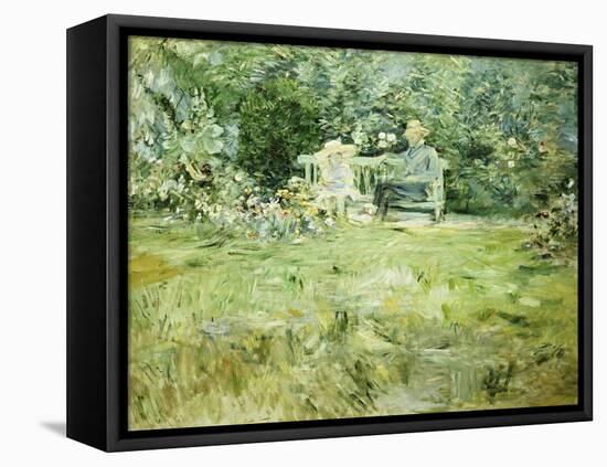 The Gardening Lesson, 1886-Berthe Morisot-Framed Stretched Canvas