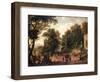 The Gardens at the Villa D'este, Tivoli, 1731 (Oil on Canvas)-Isaac de Moucheron-Framed Giclee Print