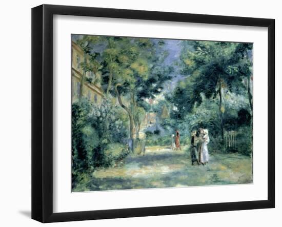The Gardens in Montmartre, 19th Century-Pierre-Auguste Renoir-Framed Premium Giclee Print