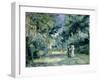 The Gardens in Montmartre, 19th Century-Pierre-Auguste Renoir-Framed Premium Giclee Print