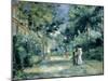 The Gardens in Montmartre, 19th Century-Pierre-Auguste Renoir-Mounted Giclee Print