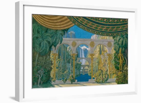 The Gardens of Chernomor. Stage Design for the Opera Ruslan and Ludmila, 1913-Ivan Yakovlevich Bilibin-Framed Giclee Print